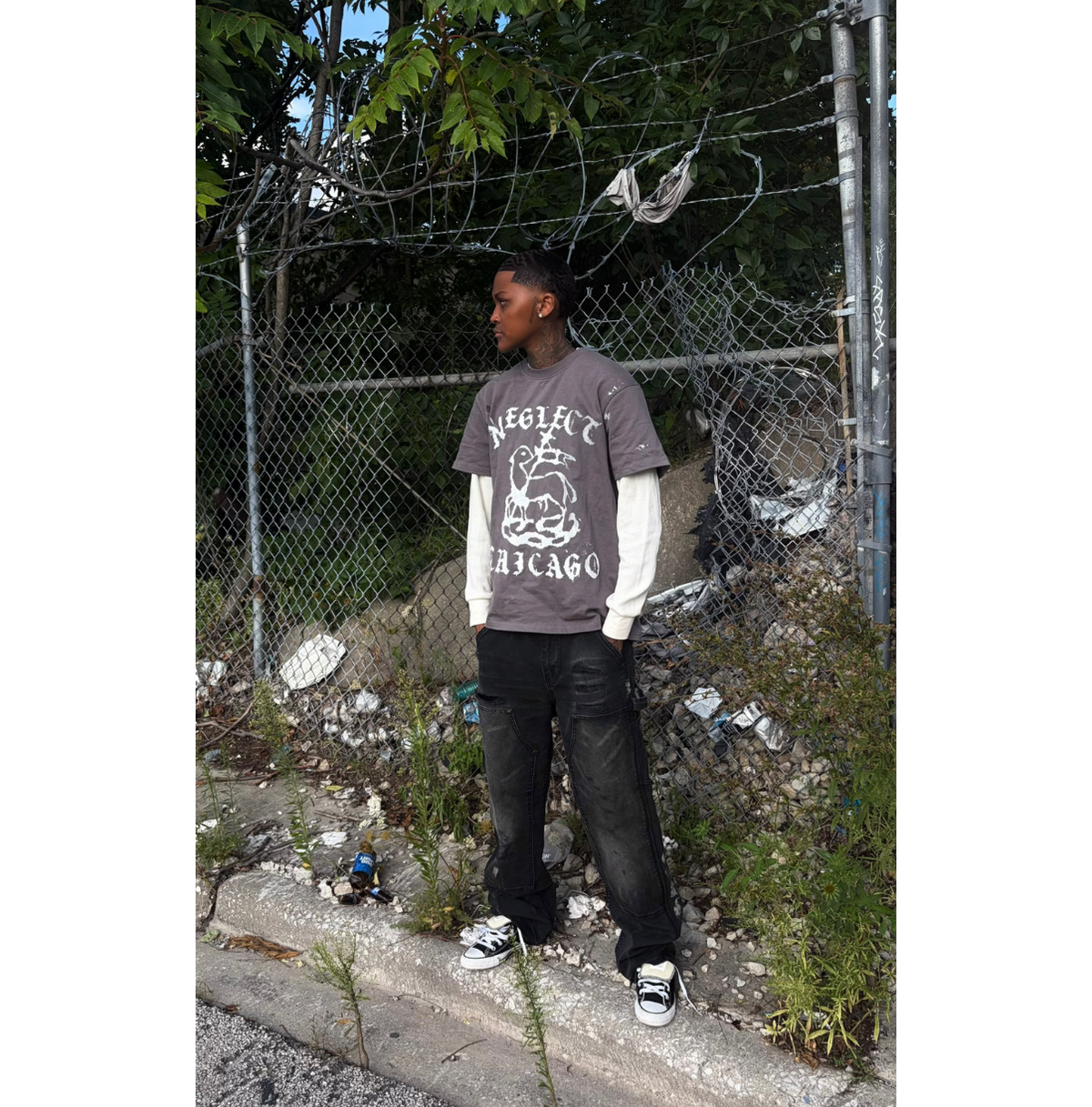 “Passover” Skate Tee - Ash Grey