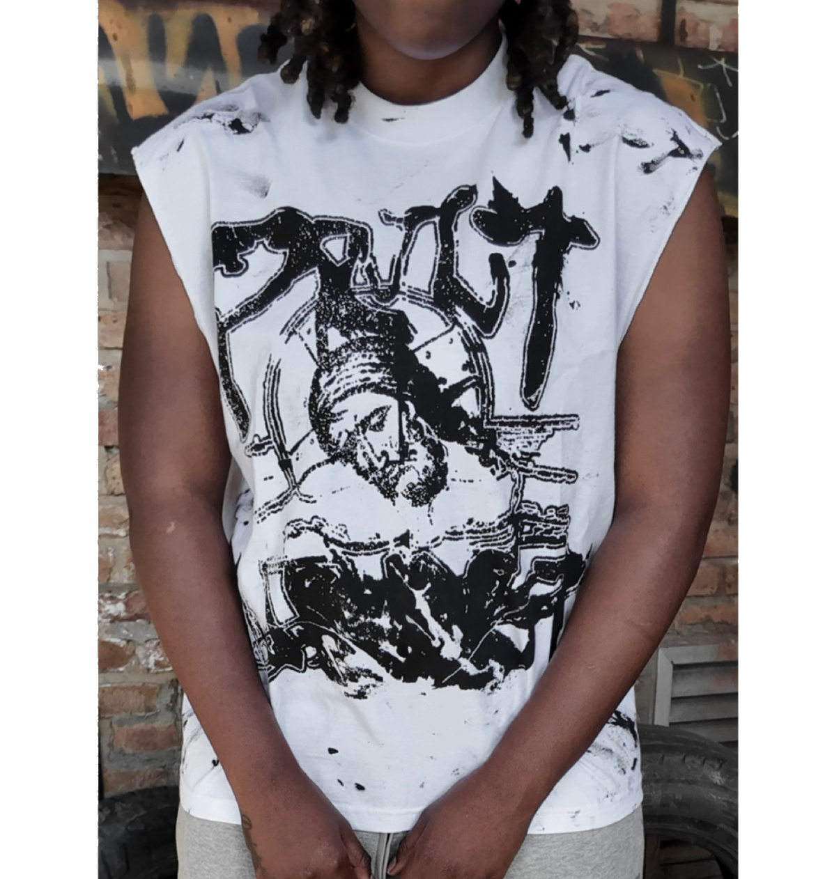 “Saint” Muscle Tee - WHT