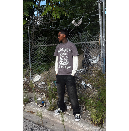 “Passover” Skate Tee - Ash Grey