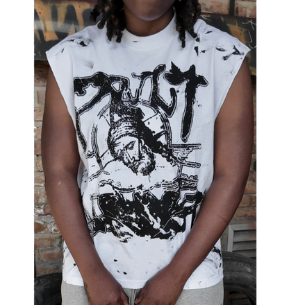 “Saint” Muscle Tee - WHT