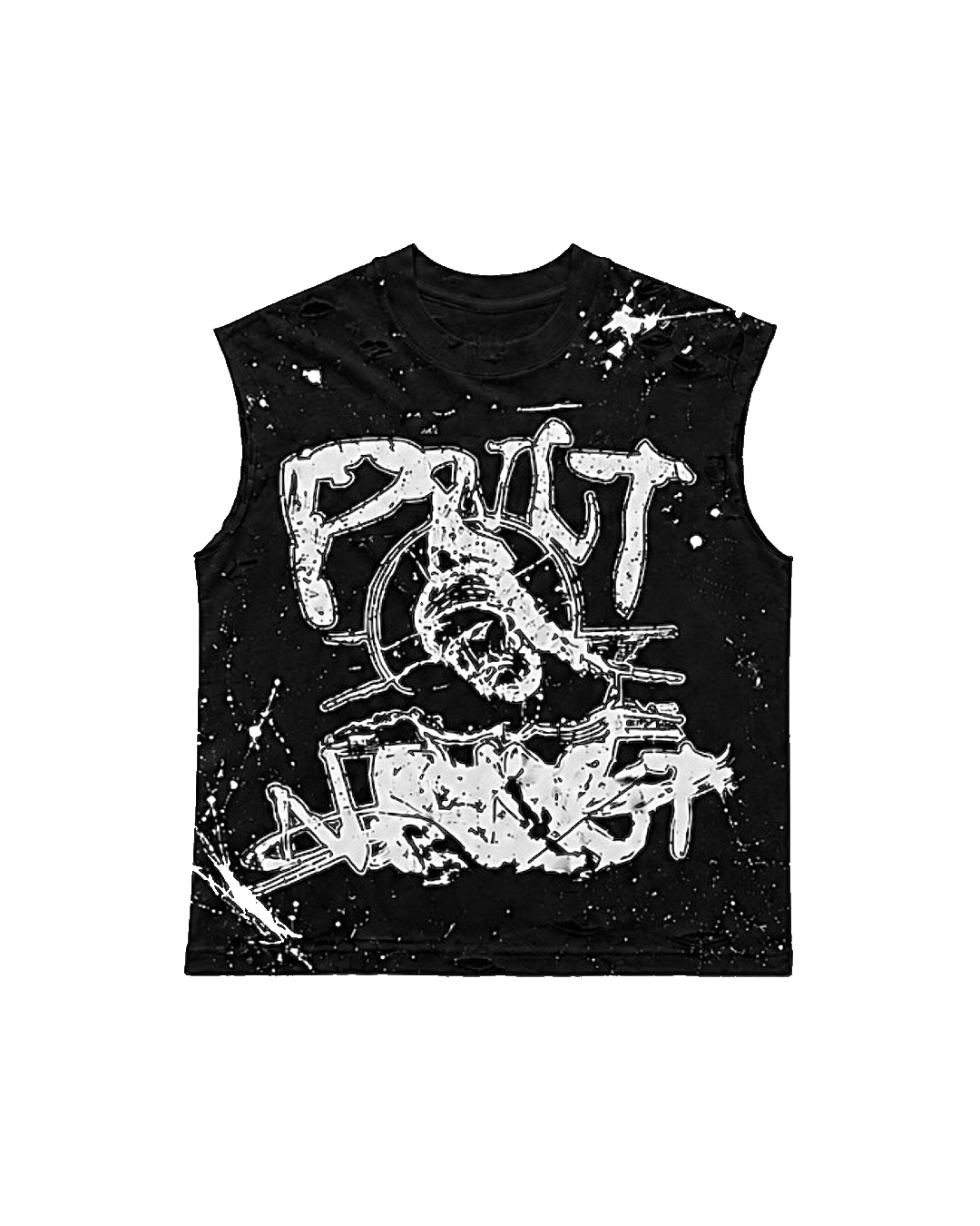 “Saint” Muscle Tee - BLK