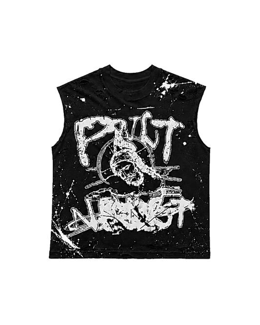 “Saint” Muscle Tee - BLK