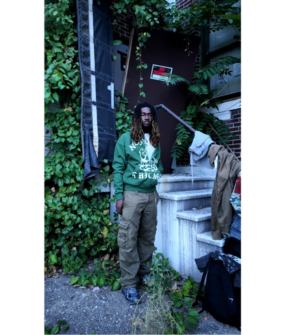 “Passover” Zip-Up - Forest GRN
