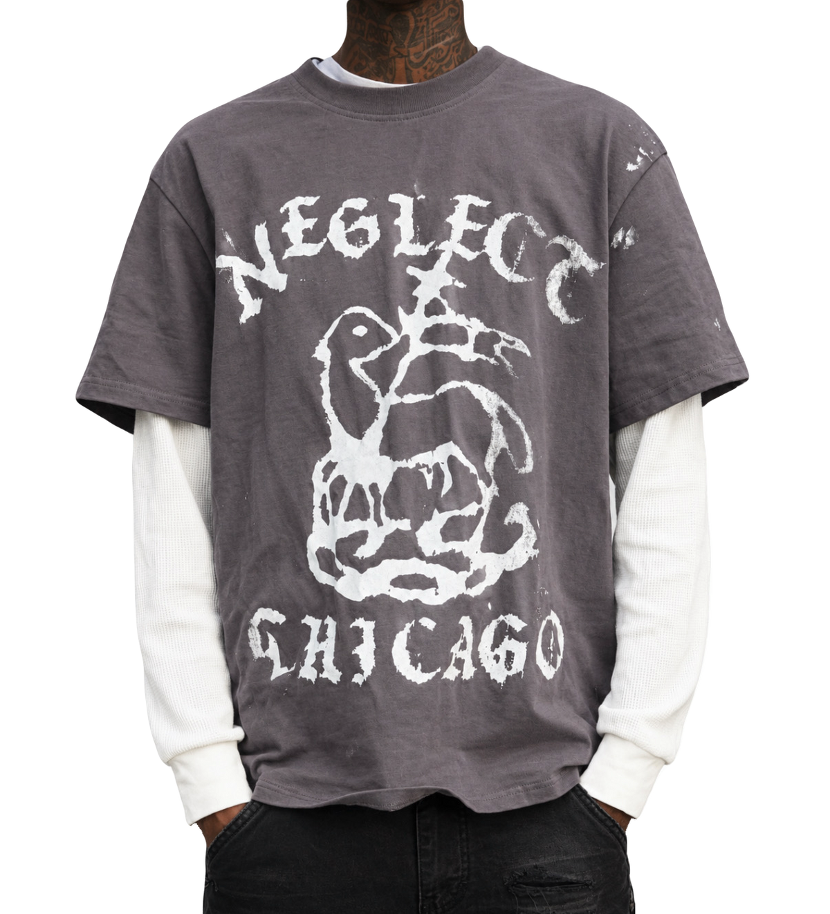 “Passover” Skate Tee - Ash Grey